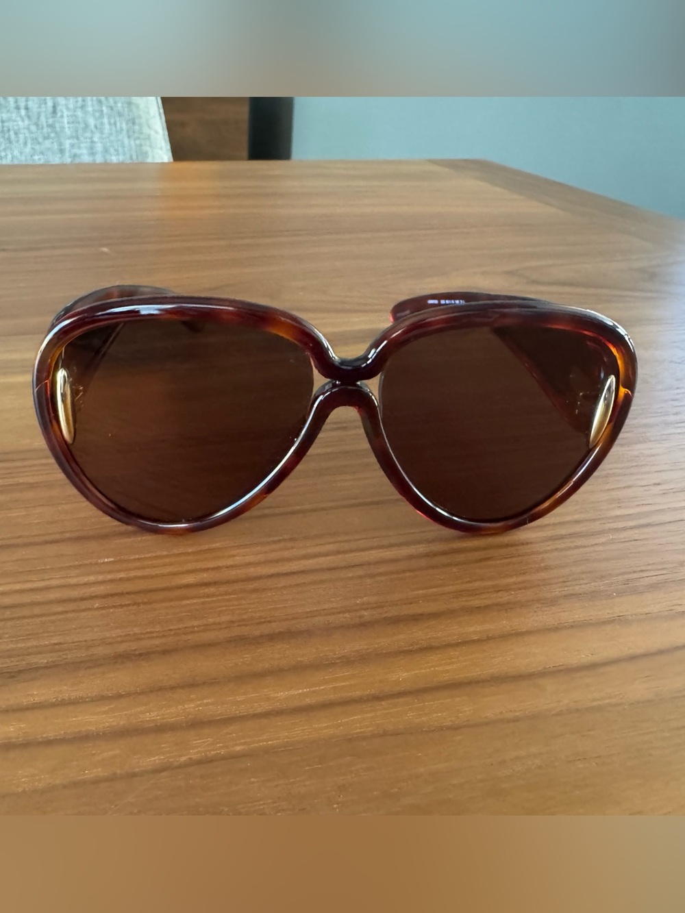 Loewe brown mirror pilot sunglasses